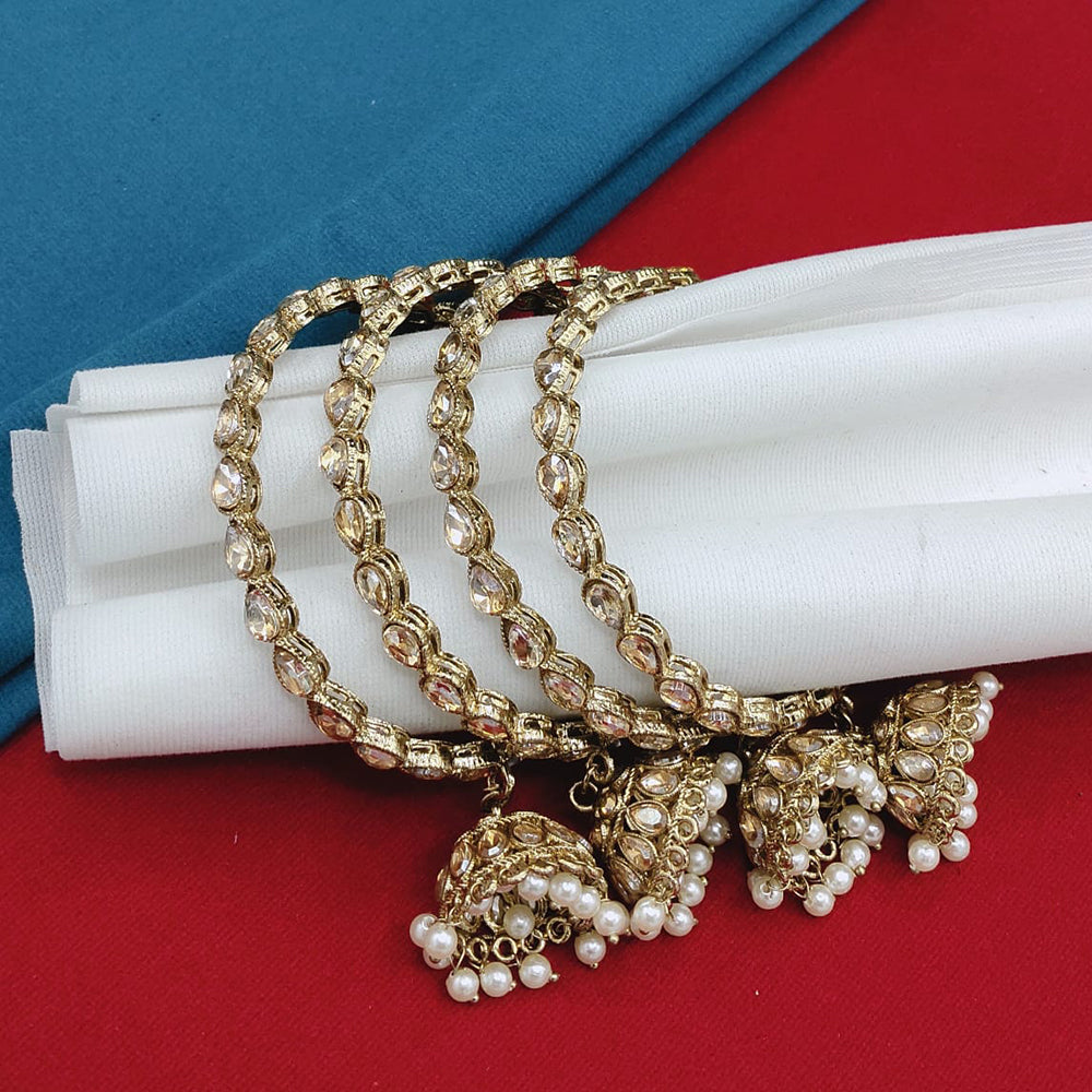 Pooja Bangles Crystal Stone Bangles Set Stunning Jewelery For Wedding And Celebrations