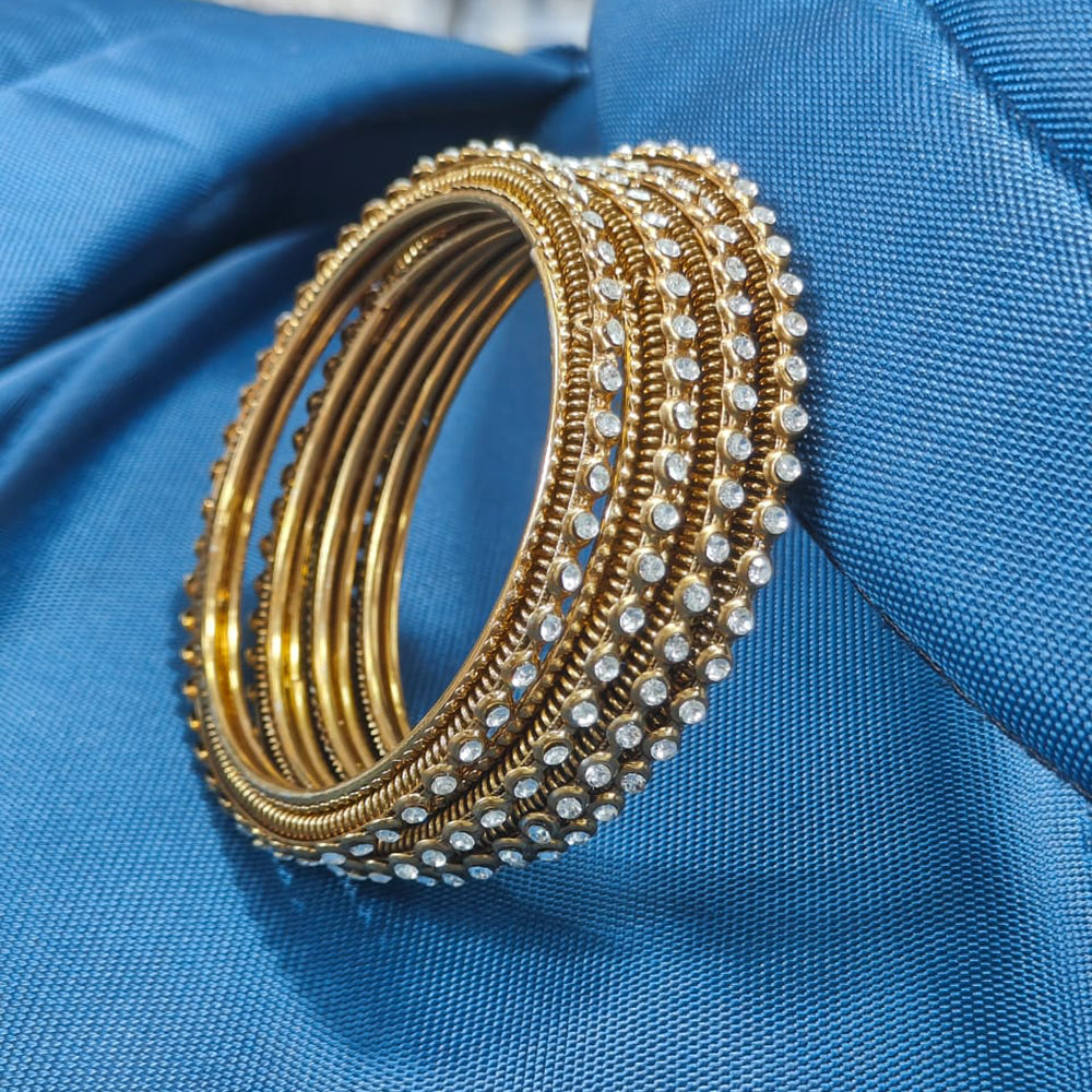 Pooja Bangles Traditional Crystal Stone Bnagles Set For All Wedding Occassions