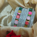 Pooja Bangles Dazzling Crystal And Pearl Bangles Set For All Occassions