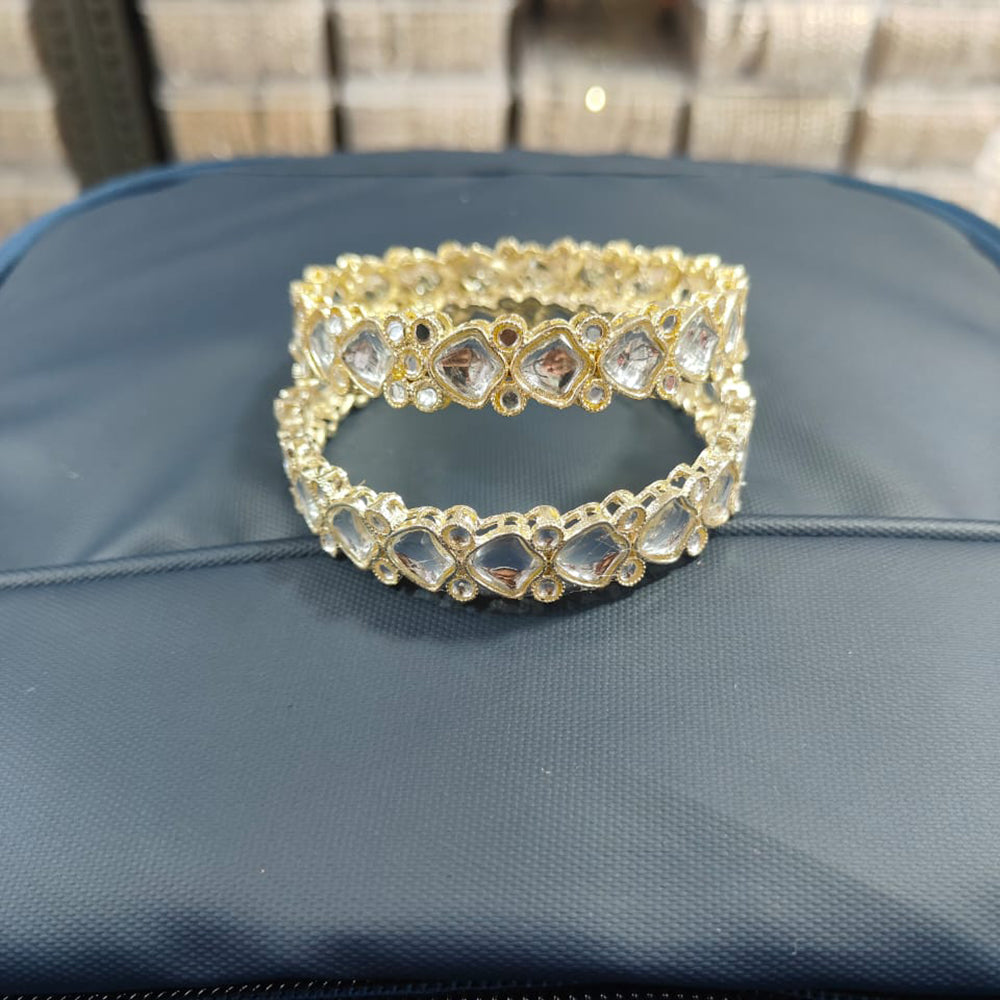 Pooja Bangles Beautiful Kundan Kada Bangles Set Perfect For Women For Special Occassions