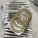 Pooja Bangles Graceful Red And Green Pearl Designer Bangles Set