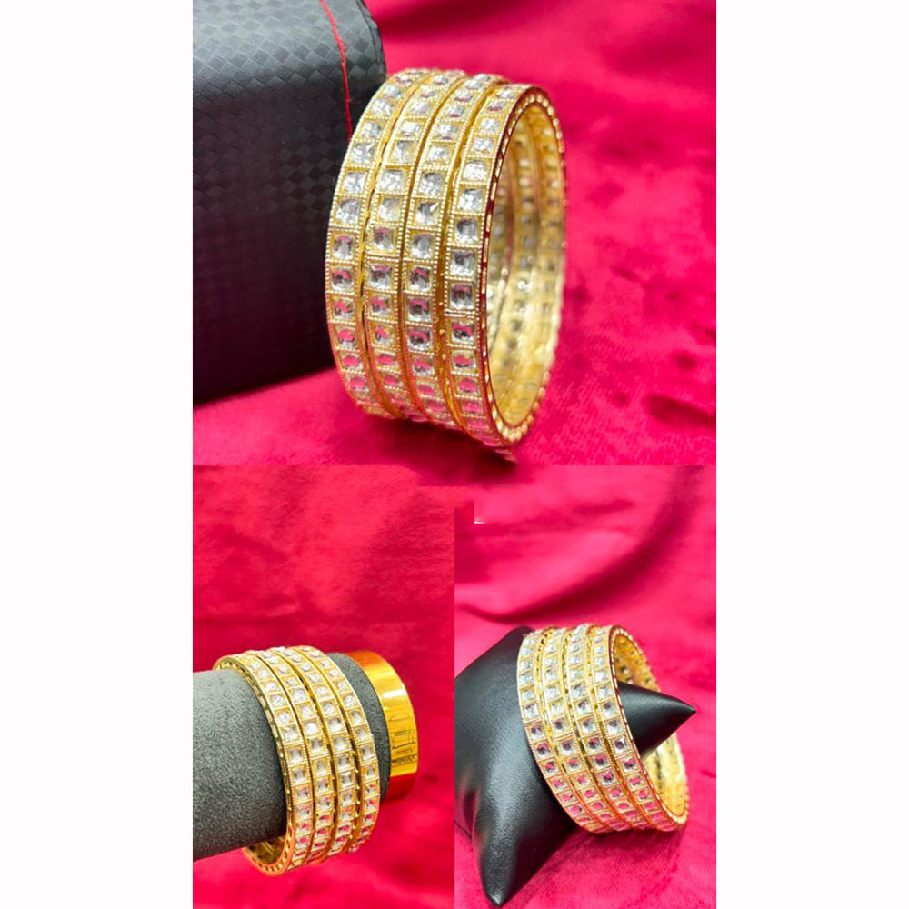 Pooja Bangles Premium Crystal Stone Bangles Set