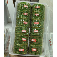 Pooja Bangles Premium Pearl Embellished Bangles Set