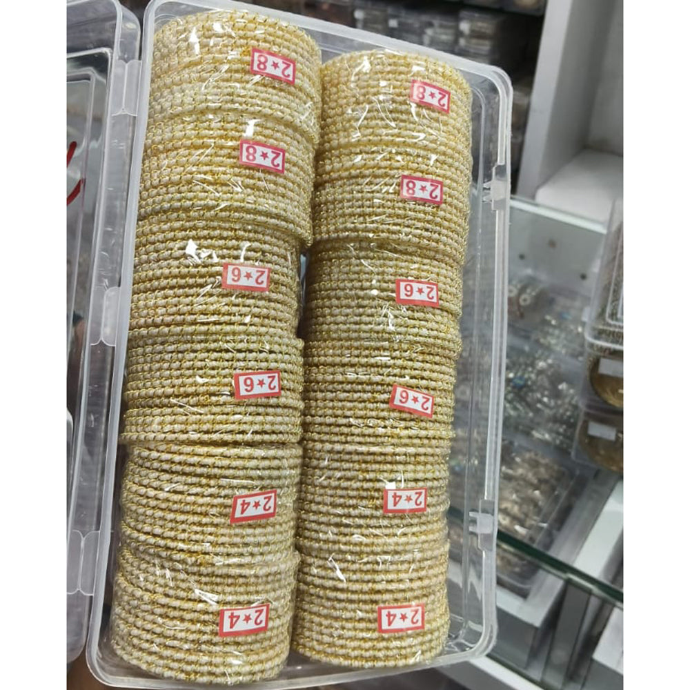 Pooja Bangles Premium Pearl Embellished Bangles Set