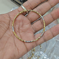 Pooja Bangles Premium Dual-Tone Sleek Openable Bracelet