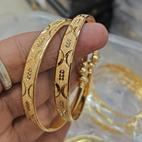 Pooja Bangles Stylish Patterned Openable Bangles Set