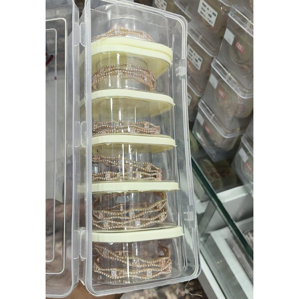 Pooja Bangles Elegant Austrian Stone Bangle Set