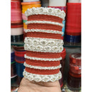 Pooja Bangles Royal Austrian Stone And Pearl Designer Bangles Set