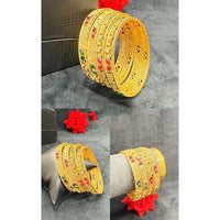 Pooja Bangles Graceful Pota Stone Bangles Set