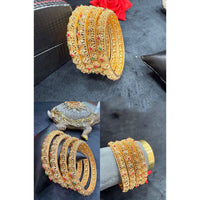 Pooja Bangles Graceful Pota Stone Bangles Set