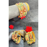 Pooja Bangles Graceful Pota Stone Bangles Set