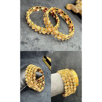 Pooja Bangles Graceful Austrian Stone And Meenakari Bangles Set