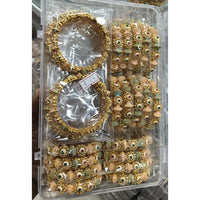 Pooja Bangles Graceful Pota Stone And Meenakari Bangles Set