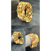 Pooja Bangles Graceful Austrian Stone And Meenakari Bangles Set