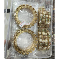 Pooja Bangles Graceful Austrian Stone And Meenakari Bangles Set