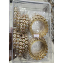 Pooja Bangles Graceful Austrian Stone And Meenakari Bangles Set