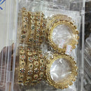 Pooja Bangles Graceful Austrian Stone And Meenakari Bangles Set