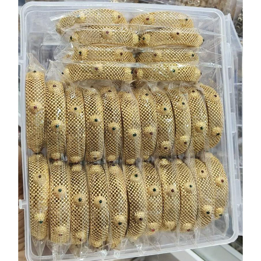 Pooja Bangles Premium Pota Stone Designer Bangles Set