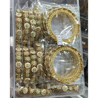 Pooja Bangles Premium Austrian Stone And Meenakari Designer Bangles Set