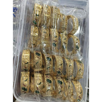 Pooja Bangles Pota Stone Openable Designer Bangles Set