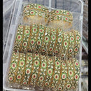 Pooja Bangles Austrian Stone And Meenakari Designer Bangles Set