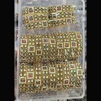 Pooja Bangles Austrian Stone And Meenakari Designer Bangles Set