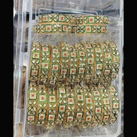 Pooja Bangles Austrian Stone And Meenakari Designer Bangles Set