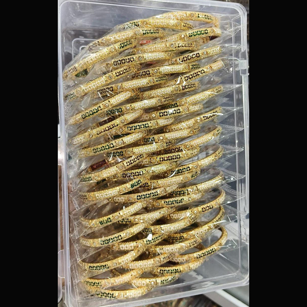 Pooja Bangles Austrian Stone And Meenakari Designer Bangles Set