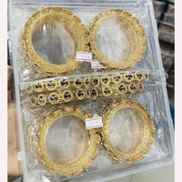 Pooja Bangles Austrian Stone And Meenakari Designer Bangles Set