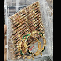 Pooja Bangles Pota Stone And Meenakari Designer Bangles Set