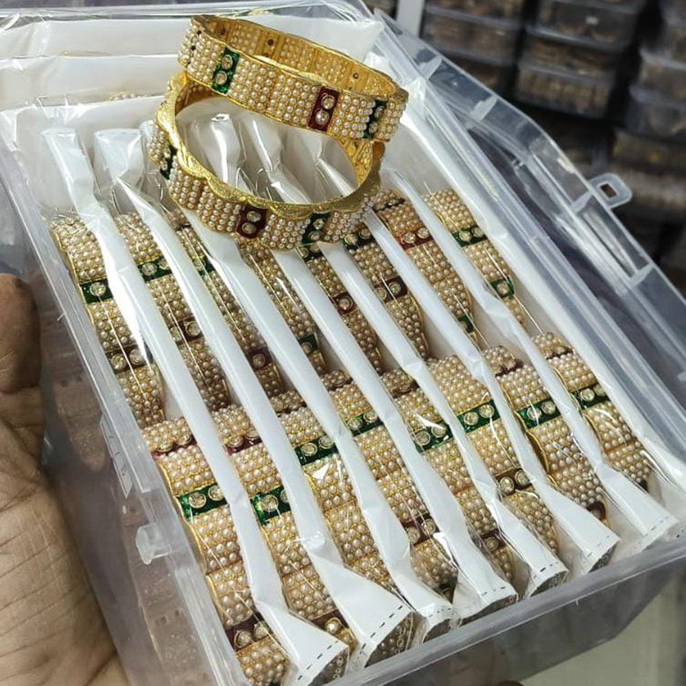 Pooja Bangles Austrian Stone And Meenakari Designer Bangles Set