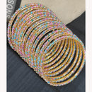 Pooja Bangles Graceful Pearl Embellished Bangles Set