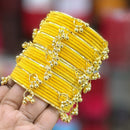 Pooja Bangles Premium Velvet Ghungroo Designer Bangles Set