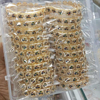 Pooja Bangles Premium Austrian Stone And Meenakari Designer Bangles Set ( 1 Piece Only)