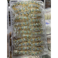 Pooja Bangles Traditional Austrian Stone And Meenakari Bangles Set   (1 Set Only )