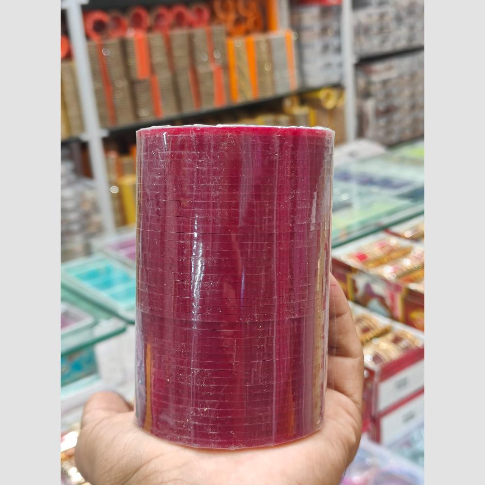 Pooja Bangles Trendy Acrylic Bangles Set Glossy Finish Bangles for Wedding and Festive Wear