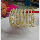 Pooja Bangles Glamorous Austrian Stone And Pearl Kashmiri Bangles Set