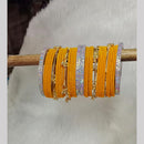 Pooja Bangles Designer Velvet And Pearl Kashmiri Bangles Set