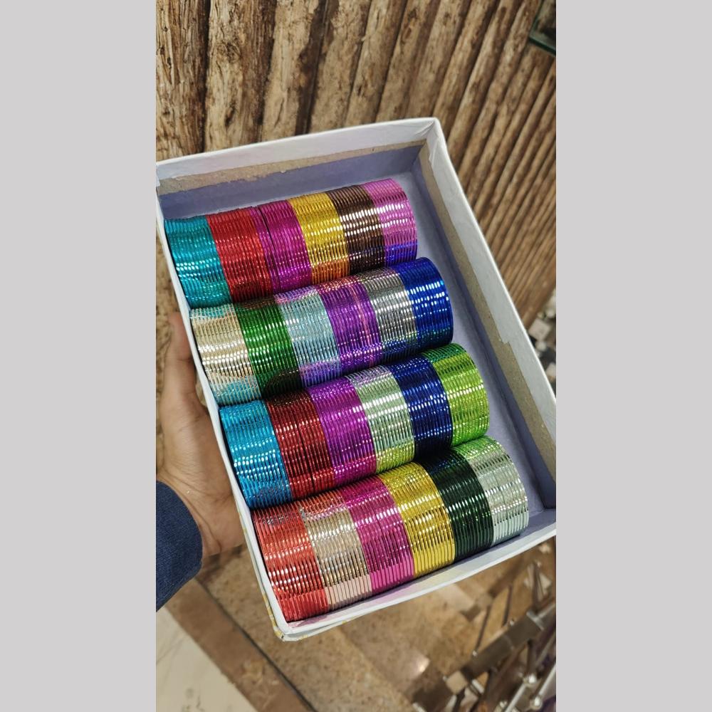 Pooja Bangles Designer Multi Color Bangles Set
