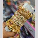Pooja Bangles Pota Stone And Pearl Designer Bangles Set