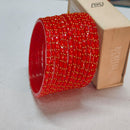 Pooja Bangles Stylish Raindrop Glass Bangles Set
