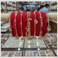 Pooja Bangles Royal Kashmiri Style Velvet Bangles Set
