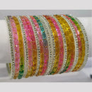Pooja Bangles Stylish Raindrop Glass Bangles Set