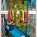 Pooja Bangles Classic Kashmiri Ghungroo Velvet Bangles Set