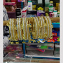 Pooja Bangles Classic Austrian Stone Kashmiri Ghungroo Bangles Set