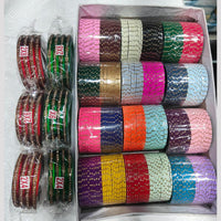 Pooja Bangles Classic Austrian Stone Mix Color Bangles Set