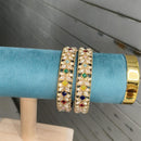 Pooja Bangles Heritage Pota Stone Bangles Set