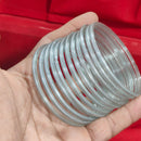 Pooja Bangles Glossy Transparent Jelly Bangles Set