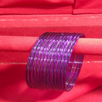 Pooja Bangles Glossy Transparent Jelly Bangles Set