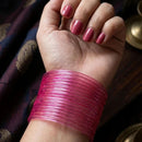 Pooja Bangles Glossy Transparent Jelly Bangles Set